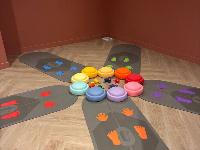 Séance de yoga pour enfants.