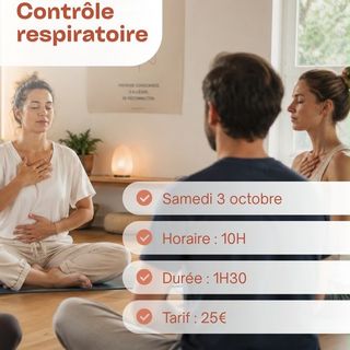 Publication Instagram : atelier pour découvrir son souffle, avec Marion.