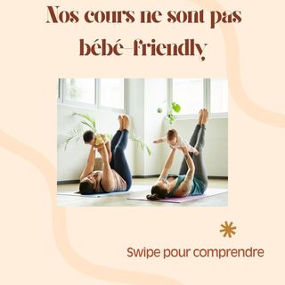 Publication Instagram : notre position sur l'accueil des parents et des bébés.